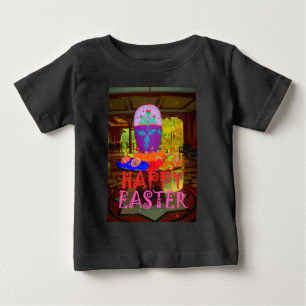 Glad påsk Egg Centerpart för Vår Tee Shirt