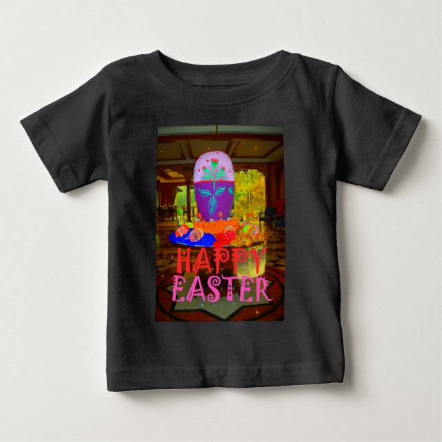 Glad påsk Egg Centerpart för Vår Tee Shirt (Framsida)