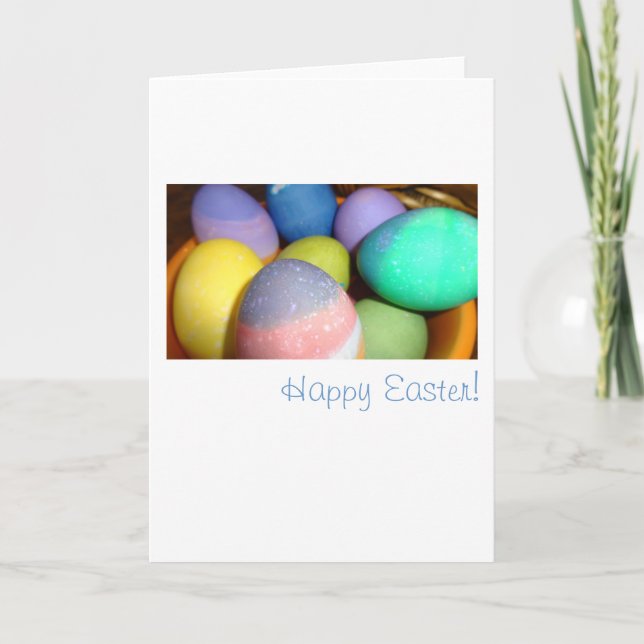 Glad påsk Egg! Helgkort (Framsida)