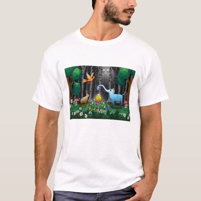 Glad påsk Egg Hunt T Shirt (Framsida)