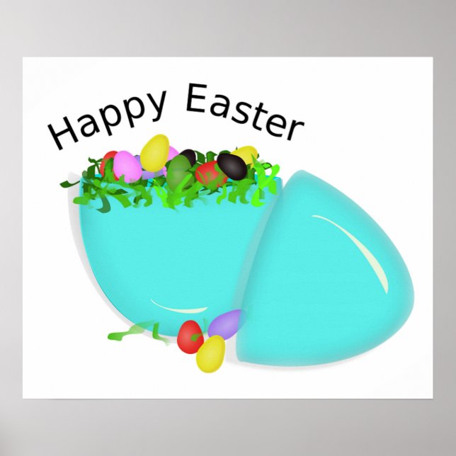 ’GLAD PÅSK’ EGG POSTER (Framsidan)