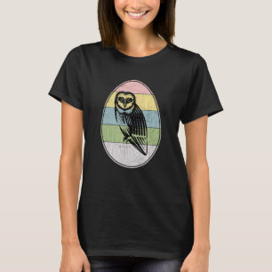 Glad påsk Egg Snowy Uggla Graphic Coola Påsk Day T Shirt
