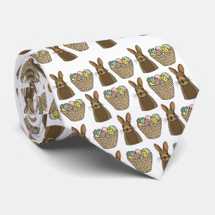 Glad påsk Eggs Basket Bunny Glad påsk Slips