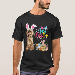 Glad påsk Eggs Bunny Hund Shihtzu Boys Girls T Shirt