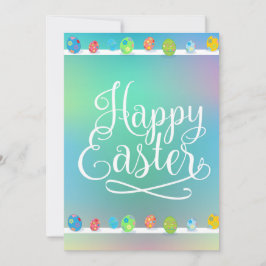 Glad påsk Eggs Hunt Vår Party Bevackra Julkort