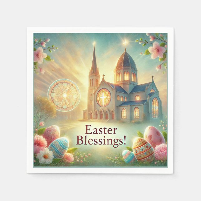 "Glad påsk: En dag för Kärlek och skratt" Pappersservett (Framsidan)