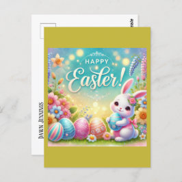 "Glad påsk: En dag för Kärlek och skratt" Vykort