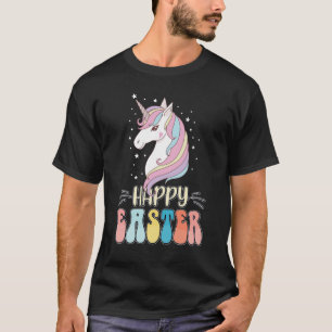 Glad påsk Enhörning Kanin Påskägg T Shirt