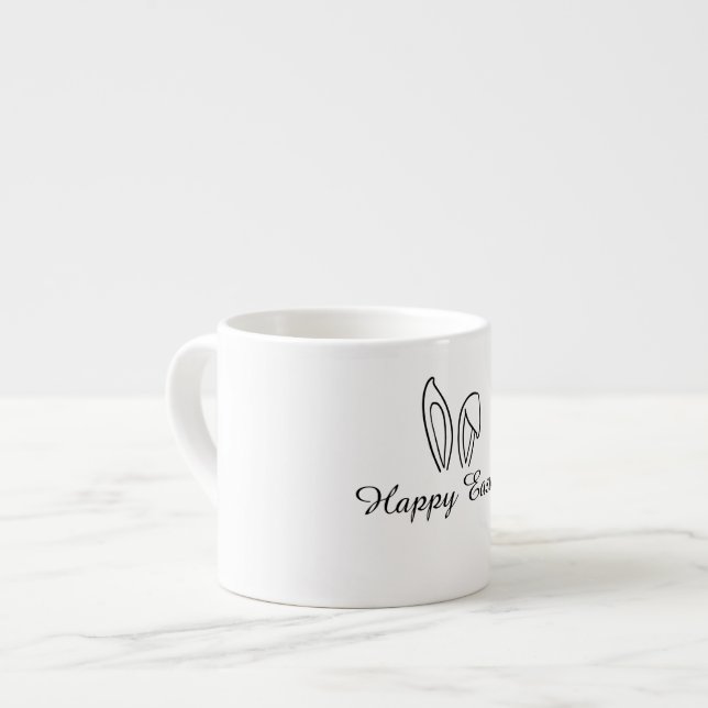 Glad Påsk Espresso Mugg - Festiv Gåva Espressomugg (Framsida vänster)