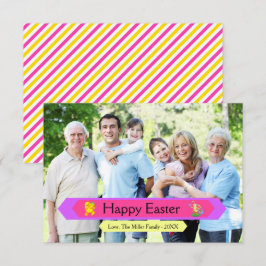 Glad Påsk Familjefoto - 3x5 Påskkort Inbjudningar