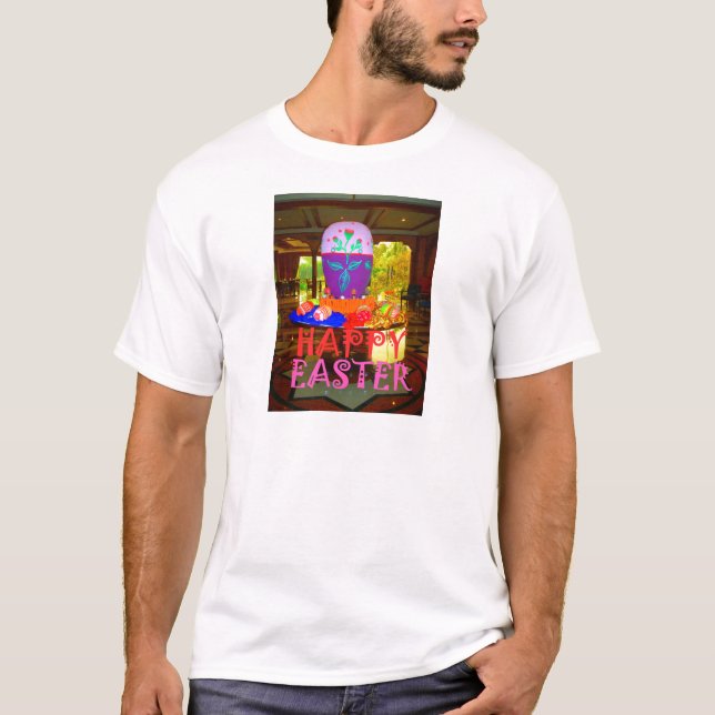 Glad påsk Färg T-shirt (Framsida)