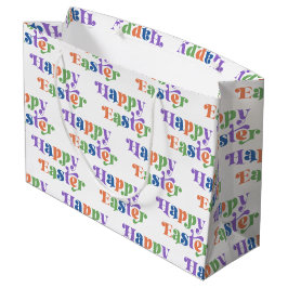 Glad påsk-färgfull, viskaktig retro-typografi