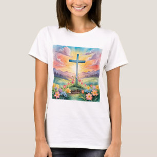 Glad påsk, färgstark illustration, t shirt