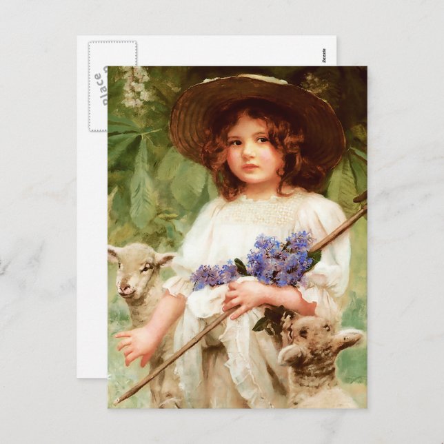 Glad påsk. Fine Art-vykort Helg Vykort (Fram/baksida)