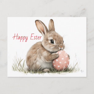 Glad påsk - Finny Bunny med Egg Delight Vykort