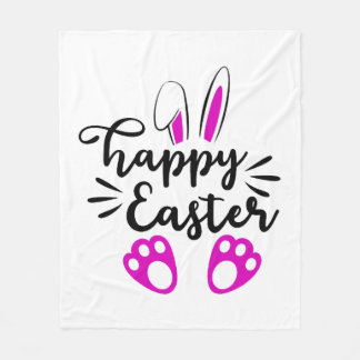 Glad påsk fleecefilt