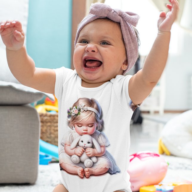 Glad påsk Flicka T Shirt (Skapare uppladdad)