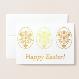 Glad påsk! folierat kort