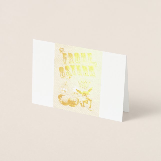 Glad påsk folierat kort (Framsida)