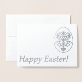 Glad påsk! folierat kort