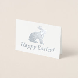 Glad påsk! folierat kort