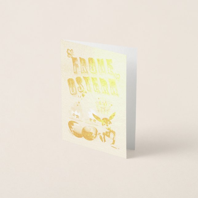 Glad påsk folierat kort (Framsida)