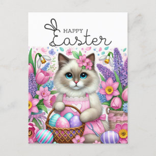 Glad påsk för Cat Lovers Vykort