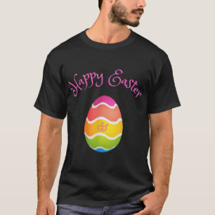 Glad påsk för gay manar med påskägg i regnbo t shirt