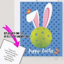 🐰 Glad påsk för Pickleballer, söt blå