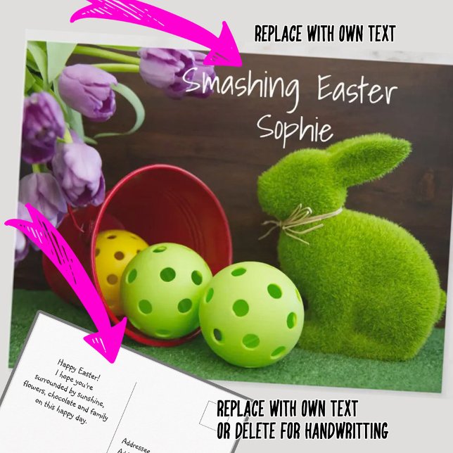 Glad påsk för Pickleballer, underbar Vykort (Skapare uppladdad)