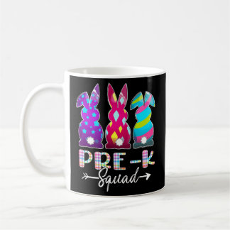 Glad påsk före K Squad Three Bunny Påsk Day Kaffemugg