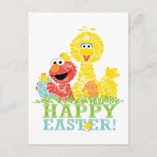 Glad påsk från Elmo & Big Bird Vykort