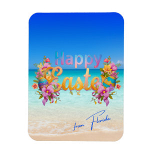 Glad Påsk från Florida Tropical Beach Magnet