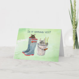 Glad påsk från hälsningskortet Cat Vår Kort