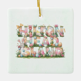 Glad påsk från Hilton Head Island Julgransprydnad Keramik