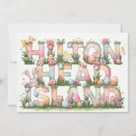 Glad påsk från Hilton Head Island Julkort
