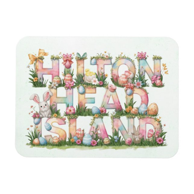 Glad påsk från Hilton Head Island Magnet (Horisontell)