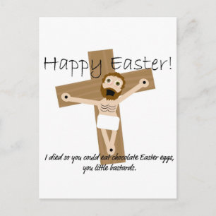 Glad påsk från ilskna Jesus Helg Vykort
