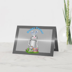 Glad påsk från Lil Robo-x9 (w/Metall Lagrar) Helgkort