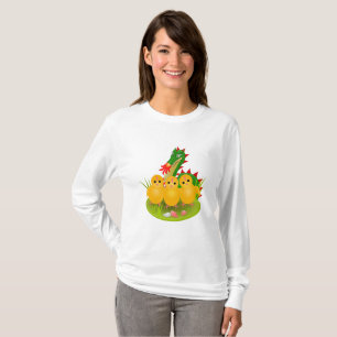 Glad påsk från tre kycklingar och Monsdrake T-shirt