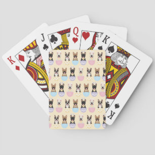 Glad påsk Fransk Bulldog Mönster Casinokort
