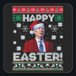 Glad påsk Funny Joe Biden juljul Fyrkantigt Klistermärke<br><div class="desc">Glad påsk Funny Joe Biden Konfunderade Julsöt Kullsvett Anti-Biden-meme är en perfekt närvarande för republikaner,  antidemokrater,  antiliberaler som kärlek är politiskt satir och humor. Joe Biden Merry Patricks Påsk jul den 4 juli.</div>