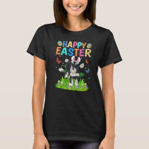 Glad påsk Funny Miniature Schnauzer Hund Påsk T Shirt