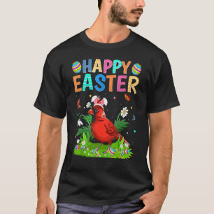 Glad påsk Funny Northern Cardinal Bird Påsk S T Shirt
