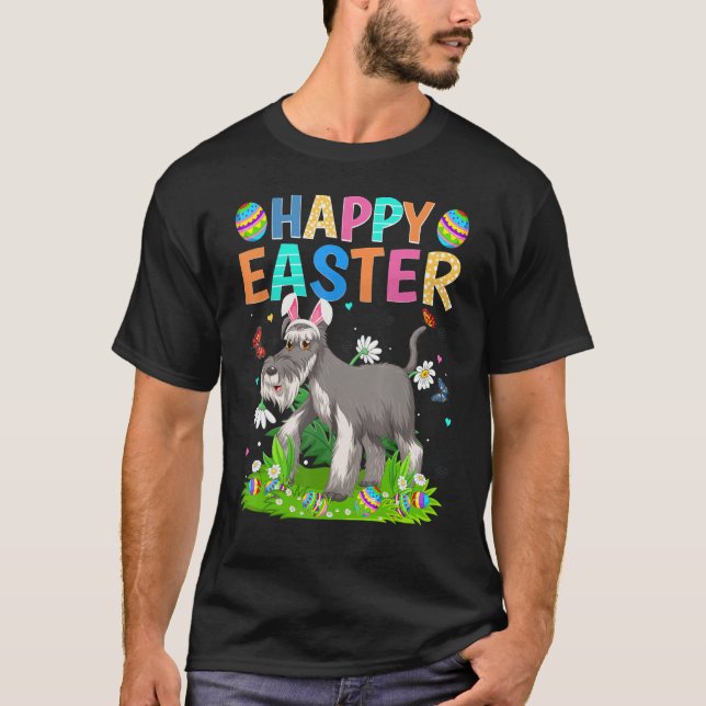Glad påsk Funny Wire Fox Terrier Hund Sol T Shirt (Framsida)