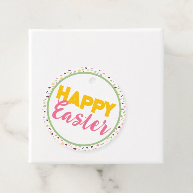 Glad påsk. gåvor etiketter (På plats)