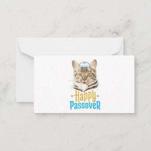 Glad påsk Glad påsk Katt Rolig Seder Judisk Anteckningskort