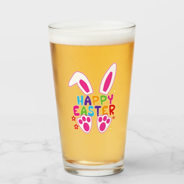 glad påsk glaskopp (Framsida fylld)