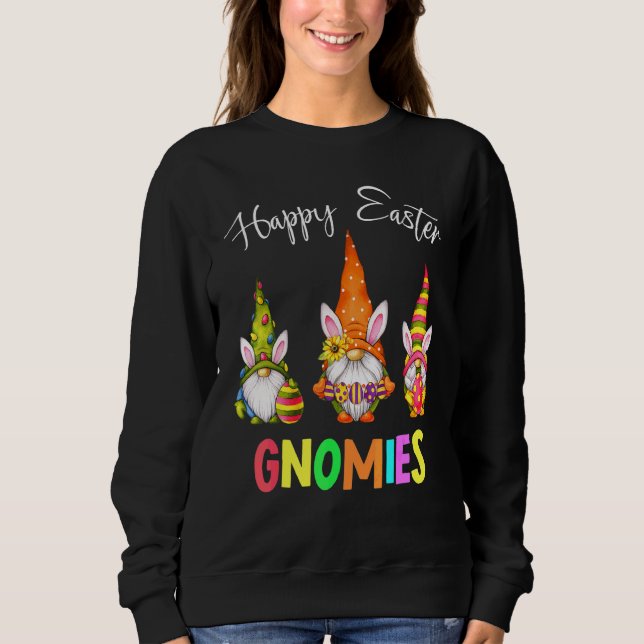 Glad påsk Gnomies Funny Gnomes Bunnies Eggs Bas T Shirt (Framsida)