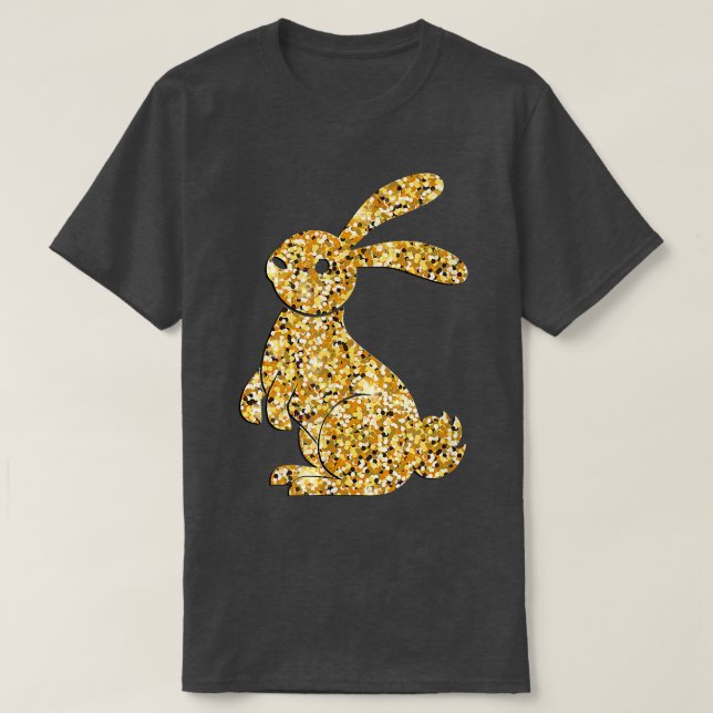 Glad påsk, Golden Bunny T Shirt (Design framsida)